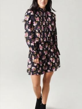 NWT Zadig & Voltaire Rabbi Peonies Dress Size M